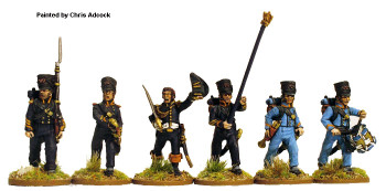 Napoleonic French Sailors of the Imperial Guard Command, Campaign Dress, Marching - Available to Order