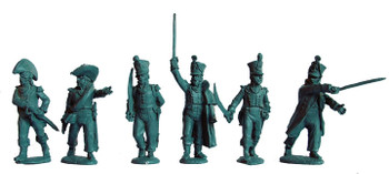 Napoleonic French Line Infantry Officers Advancing - Available to Order