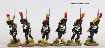 Napoleonic French Light Infantry Voltigeurs / Carabiniers Running (Colpacks) 1804-14 - Available to Order