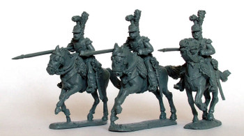 Napoleonic French Light Horse Lancers of the Line Charging, Couched Lannces, Elite Company - Available to Order