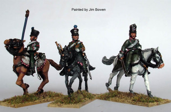 Napoleonic French Chasseurs a Cheval Command Galloping - Available to Order