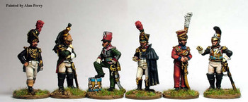 Napoleonic French Hangers On High Ranking Officers of Various Regiments Dismounted - Available to Order