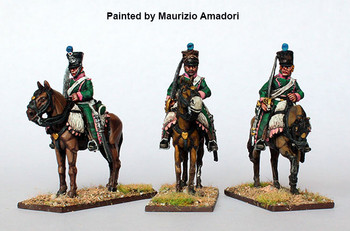 Napoleonic French Chasseurs a Cheval on Standing Horses - Available to Order