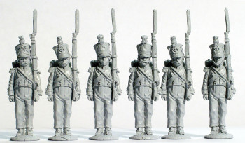 Napoleonic French Line Flank Companies Standing at Attention - Available to Order