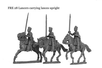 Franco-Prussian War French Lancers Carrying Lances Upright - Available to Order