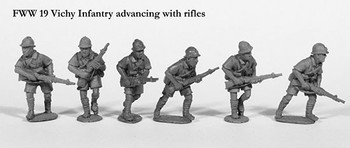 WWII French Vichy Infantry Advancing - Available to Order