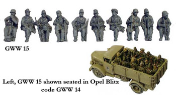 WWII German Seated German Section - Available to Order