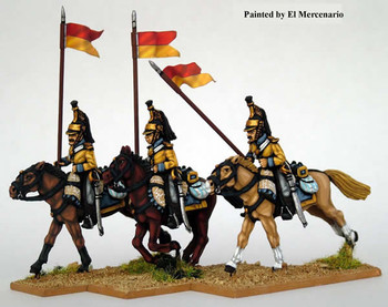 Carlist War Isabelino Line Cavalry, Upright Lance - Available to Order