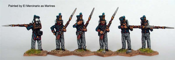 Carlist War Isabelino Infantry Firing Line, Centre Companies, Early Bell Top Shako - Available to Order