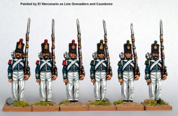 Carlist War Isabelino Infantry Standing at Attention Flank Companies - Available to Order