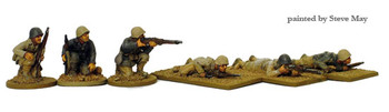 WWII Italian Riflemen Kneeling & Prone, Steel Helmets - Available to Order
