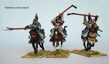 Korean (1592-98) Armoured Cavalry Attacking w/ Double Handed Flail / Double Handed Crescent Sword - Available to Order
