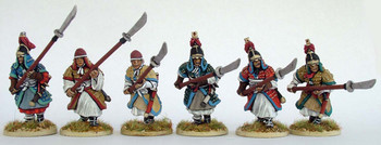 Korean (1592-98) Heavy Infantry Advancing / Charging w/ Glaive - Available to Order