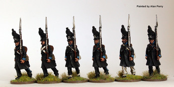 Napoleonic Brunswick 'Black Band' Infantry Marching 1809 - Available to Order