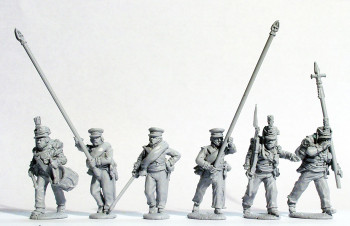 Napoleonic British Hanoverian Militia (Osterode Battalion) Command Advancing - Available to Order