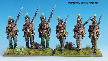 Napoleonic Nassau 2nd Nassau-Usingen Regt. Voltigeurs Advancing, High Porte - Available to Order