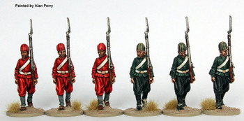 Napoleonic Ottoman Army 1790-1815 Nizam-I-Cedid Anatolian Nefer Infantry in Caps, Marching - Available to Order