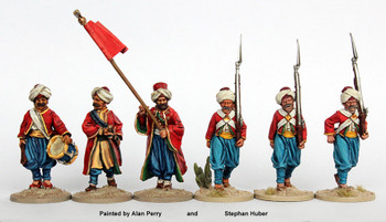 Napoleonic Ottoman Army 1790-1815 Arnaut (Albanian) Command w/ British Equipment, Advancing - Available to Order