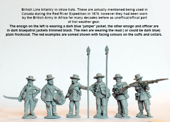 British Intervention Force (1860s) Line Infantry Command Standing - Available to Order