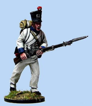 40mm Peninsular French Fusilier Charging, Sleeved Waistcoat - Available to Order