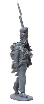 40mm Peninsular French Line Grenadier March Attack in Habit & Bearskin Cap - Available to Order