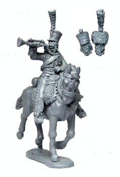 40mm Peninsular French Hussar Trumpeter - Available to Order