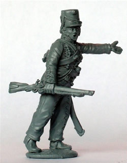 40mm Peninsular British Rifles Officer Advancing w/ Carbine - Available to Order