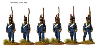 Napoleonic Prussian Reservists Marching 1 - Available to Order