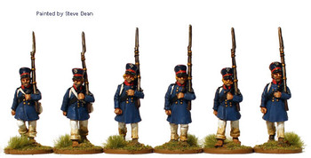 Napoleonic Prussian Landwehr Marching, Stiffened Caps - Available to Order