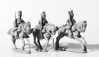 Napoleonic Prussian Dragoons, Swords Shouldered, Galloping - Available to Order