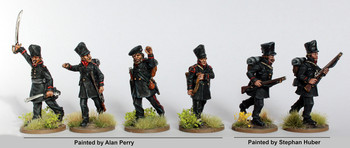 Napoleonic Prussian Lutzow's Legion Jaeger Command Advancing - Available to Order
