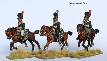 Napoleonic Portuguese Line Cavalry in Helmets, Shouldered Swords, Galloping, 1806-11 - Available to Order
