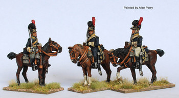 Napoleonic Portuguese Line Cavalry in Helmets, Shouldered Swords, Standing, 1806-11 - Available to Order