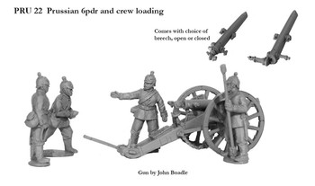 Franco-Prussian War Prussian 6pdr & Crew Loading - Available to Order