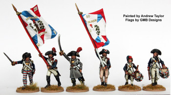 Revolutionary French Early Infantry Command Advancing - Available to Order