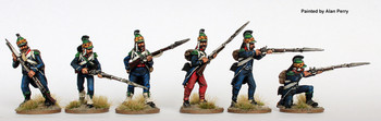 Revolutionary French Chasseurs, Light Infantry, Long Tailed Habits, Classical Helmets, Skirmishing - Available to Order