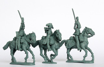 Revolutionary French Chasseur a Cheval Command in Mirlitons & Dolmans, Attacking - Available to Order