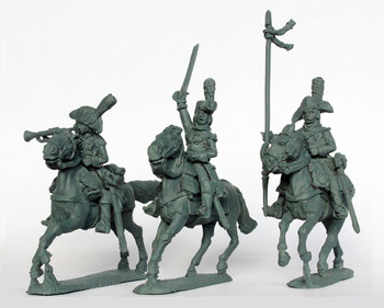 Revolutionary French Cuirassier Command Galloping - Available to Order
