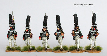 Napoleonic Russian Grenadiers Marching Casually, Summer Dress, 1809 Kiwer w/ Large Busch - Available to Order