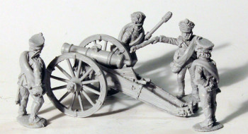 Napoleonic Russian Foot Artillery Firing 20pdr Unicorn (1812 Kiwers) - Available to Order