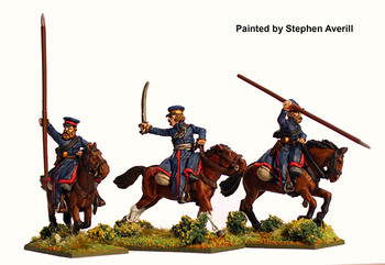 Napoleonic Russian Don Cossack Command (Summer Dress) Galloping - Available to Order
