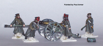 Napoleonic Russian Foot Artillery in Winter Dress Loading 12pdr - Available to Order