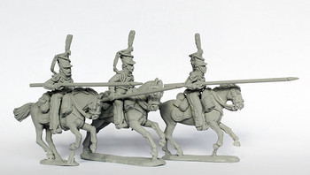 Napoleonic Russian Uhlans Charging, Couched Lances 1812-14 - Available to Order