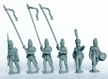 Napoleonic Russian Pavlov Grenadier Command Advancing - Available to Order