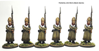 Napoleonic Russian Pavlov Fusiliers Standing, Greatcoats - Available to Order
