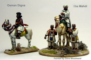 Sudan Mahdist the Mahdi Mounted on a Camel Attended by 2 Followers Plus Osman Digna Mounted on a Horse - Available to Order