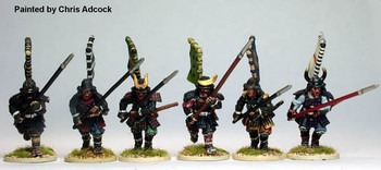 Samurai (1550-1615) Samurai w/ Yari at 45 Degrees, Charging - Available to Order