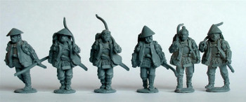 Samurai (1550-1615) Ashigaru Archers Marching in Haori - Available to Order
