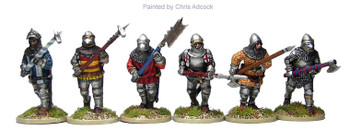 Agincourt Dismounted Men at Arms Advancing w/ Polearms - Available to Order