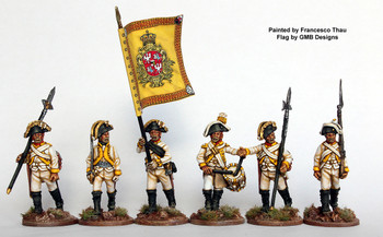 Napoleonic 1806-09 Saxon Army Musketeer Command, Marching, Full Dress 1806 - Available to Order